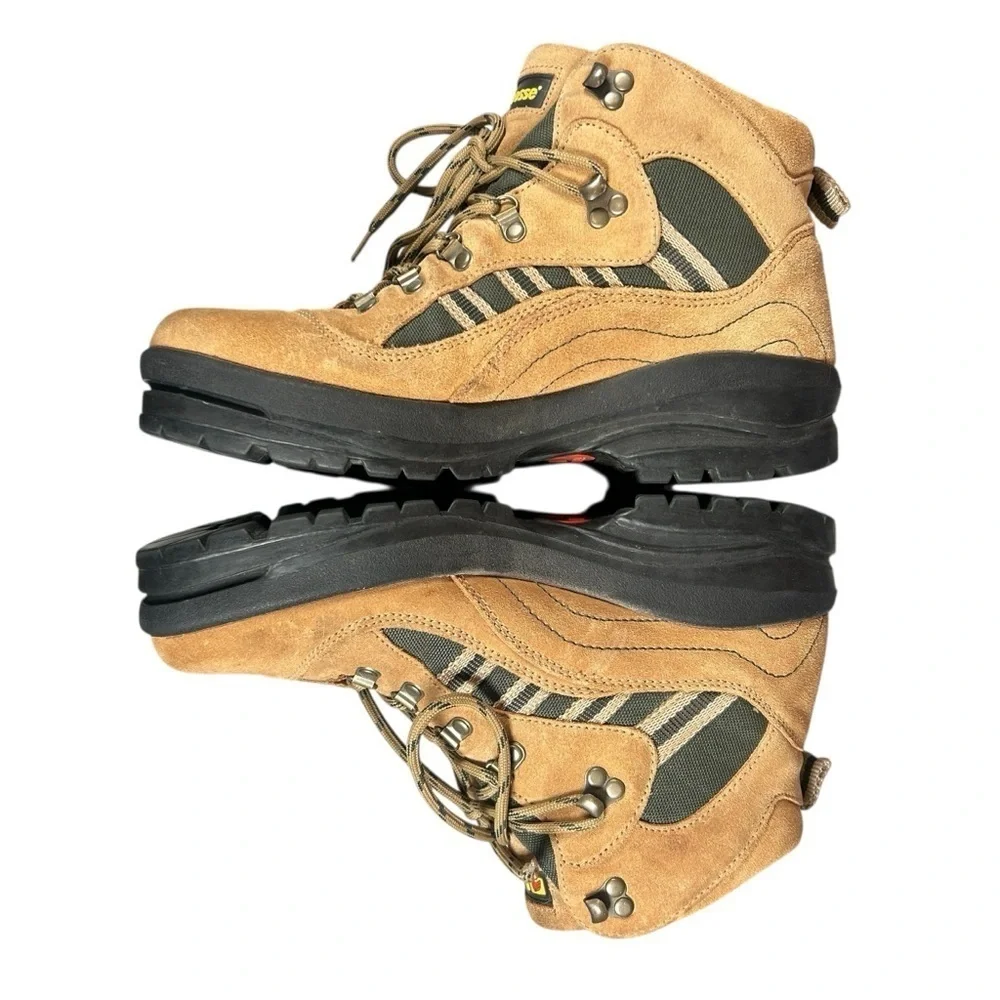 LaCrosse 7610 Vintage Suede Hiking Boots Tan Brown Men's Size 11W